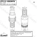 Flat Face Hydraulic Quick Connect Coupler Set,5/8 ORFS Bulkhead Mount