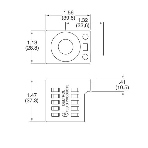 Deltrol 10226-08 Solenoid Coil,Single Lead Wire,10v DC,08 Series