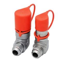 90 Degree Flat Face Hydraulic Quick Connect Coupler Set,3/4″ JIC Male Thread