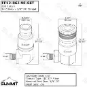 90 Degree Flat Face Hydraulic Quick Connect Coupler Set,3/8″ JIC Male Thread