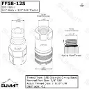 5/8″ Flat Face High Flow Quick Connect Coupler Set,3/4″ SAE Thread