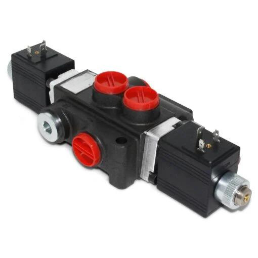 Hydraulic Monoblock Solenoid Directional Control Valve,1 Spool,13 GPM,12V DC