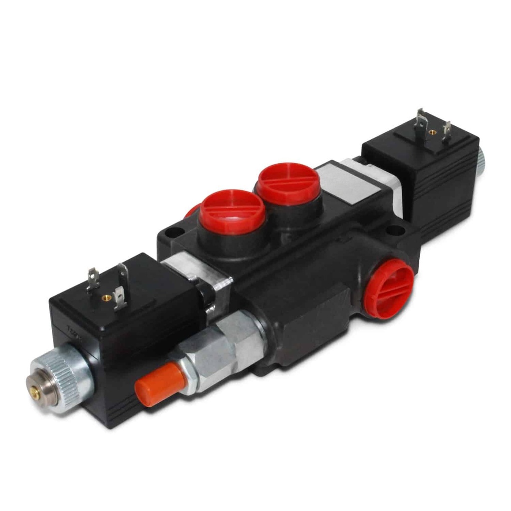 Hydraulic Monoblock Solenoid Directional Control Valve,1 Spool,13 GPM,12V DC