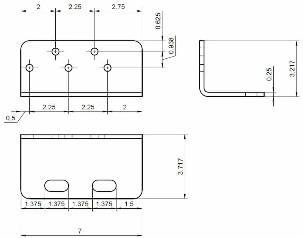 Hydraulic Multiplier Mounting Bracket For HM3, HM4, HM5 and HM6