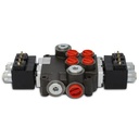 Hydraulic Monoblock Solenoid Directional Control Valve,3 Spool,13 GPM