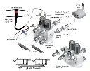 Hydraulic Multiplier Valve, SCV Splitter / Diverter with Couplers and Push Button Switch