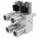 Hydraulic Multiplier Valve, SCV Splitter / Diverter with Couplers and Push Button Switch