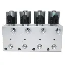 Hydraulic Multiplier Kit, 4 Circuit Selector Valve Including Couplers and Switch Box Control