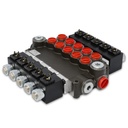 Hydraulic Monoblock Solenoid Directional Control Valve,5 Spool,13 GPM