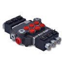 Hydraulic Monoblock Solenoid Directional Control Valve,3 Spool,21 GPM