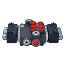 Hydraulic Monoblock Solenoid Directional Control Valve,3 Spool,21 GPM