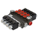 Hydraulic Monoblock Solenoid Directional Control Valve,4 Spool,21 GPM