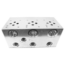 3 Valve Manifold Subplate,D03,Parallel,#8 SAE Ports