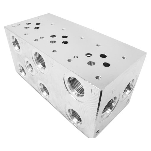 3 Valve Manifold Subplate,D03,Parallel,#8 SAE Ports