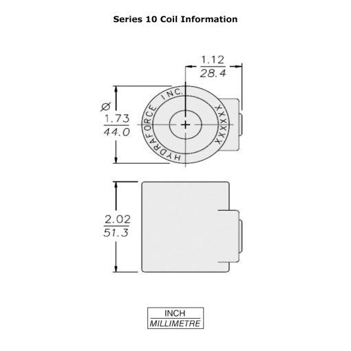 HydraForce 6359763 Solenoid Valve Coil for Bobcat® Loaders