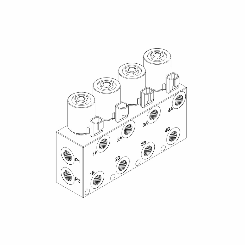 Hydraulic Multiplier Kit,4 Circuit Selector Valve and Switch Box Control