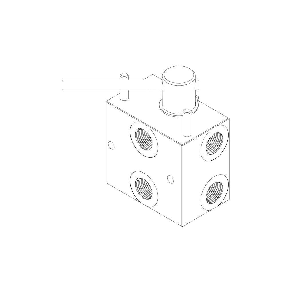 Manual Hydraulic Multiplier,Splitter / Diverter Valve