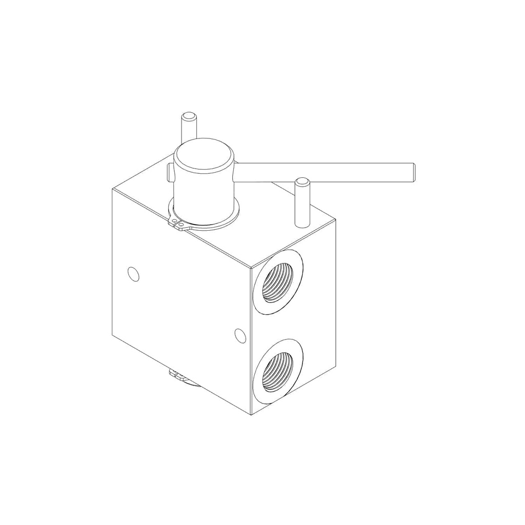 Manual Hydraulic Multiplier,Splitter / Diverter Valve