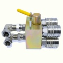 Manual Hydraulic Multiplier,SCV Splitter / Diverter Valve Kit with Couplers,NPT