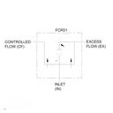 Hydraulic Adjustable Variable Flow Control Valve w/ Relief,0-30 GPM,#12 SAE