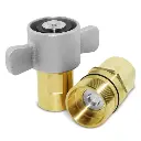 1″ NPT Wet-Line Wing Nut Hydraulic Quick Disconnect Coupler Set