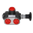 Manual Hydraulic Selector Valve,3-Way,2 Position,21 GPM,#8 SAE Ports