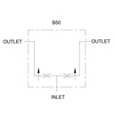 Hydraulic Proportional Flow Divider Valve,50:50,8 GPM,3/8″ NPT Ports