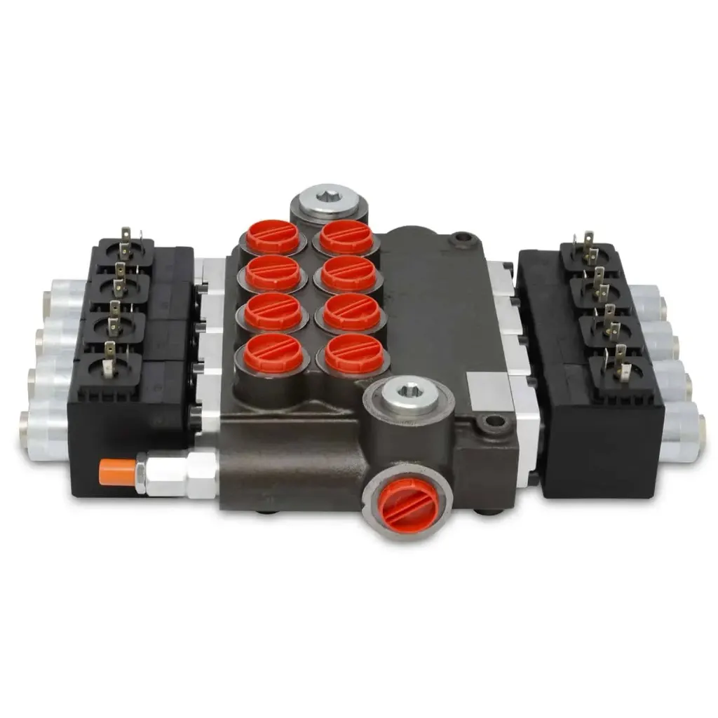 Monoblock Hydraulic Directional Control Valve,4 Spool,21 GPM