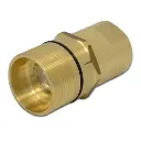 1″ NPT Wet-Line Wing Nut Hydraulic Quick Disconnect Male Coupler