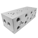 4 Valve Manifold Subplate,D03,Parallel,#8 SAE Ports