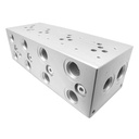 4 Valve Manifold Subplate,D03,Parallel,#8 SAE Ports