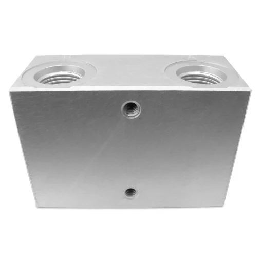 Valve Manifold Subplate,D05,Side Ports,5.0″ x 4.9375″ x 1.875″,#8 SAE Ports