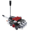 Monoblock Directional Control Valve,3 Spool,Joystick Handle,11 GPM