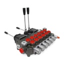 Monoblock Hydraulic Backhoe Directional Control Valve w/ 2 Joysticks,6 Spool,11 GPM