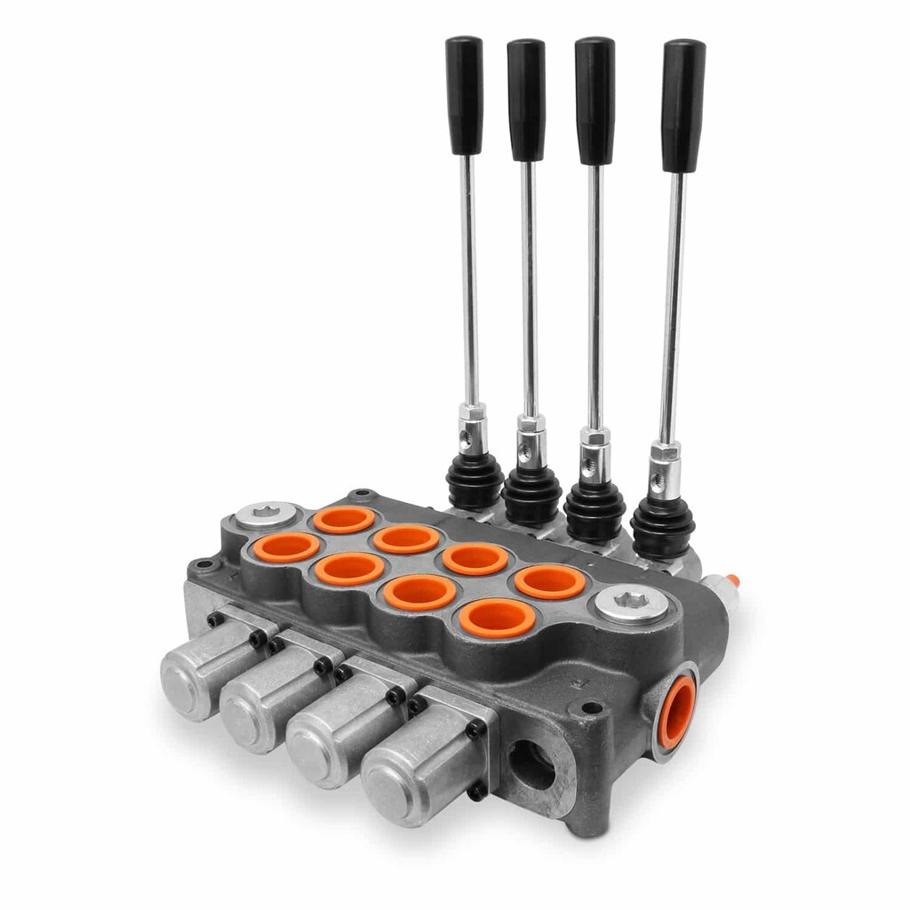 Monoblock Hydraulic Directional Control Valve,4 Spool,11 GPM