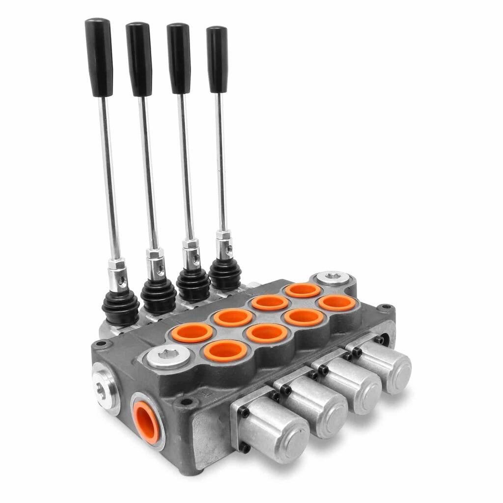 Monoblock Hydraulic Directional Control Valve,4 Spool,11 GPM