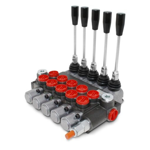 Monoblock Hydraulic Directional Control Valve,5 Spool,11 GPM