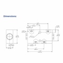 Double Pilot Operated Hydraulic Check Valve,#6 SAE Ports,11 GPM