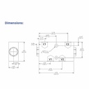 Double Pilot Operated Hydraulic Check Valve,#8 SAE Ports,20 GPM