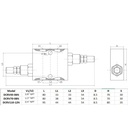 Dual Crossover Hydraulic Relief Cushion Valve,1/2″ NPT Ports,19 GPM