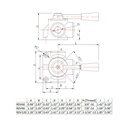 Hydraulic Rotary Diverter Valve,3 Way,Open Center,16 GPM,#8 SAE Ports