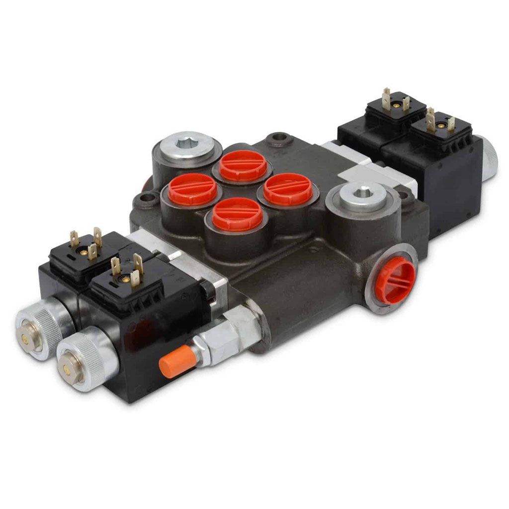 Monoblock Hydraulic Directional Control Valve,2 Spool,21 GPM