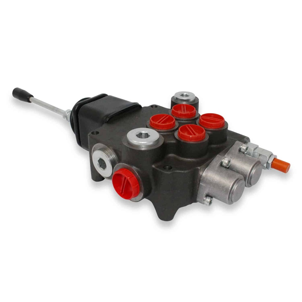 Hydraulic Directional Control Valve for Tractor Loader w/ Joystick,2 Spool,21 GPM