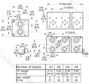 Electric Hydraulic Double Acting Directional Control Valve,2 Spool,15 GPM