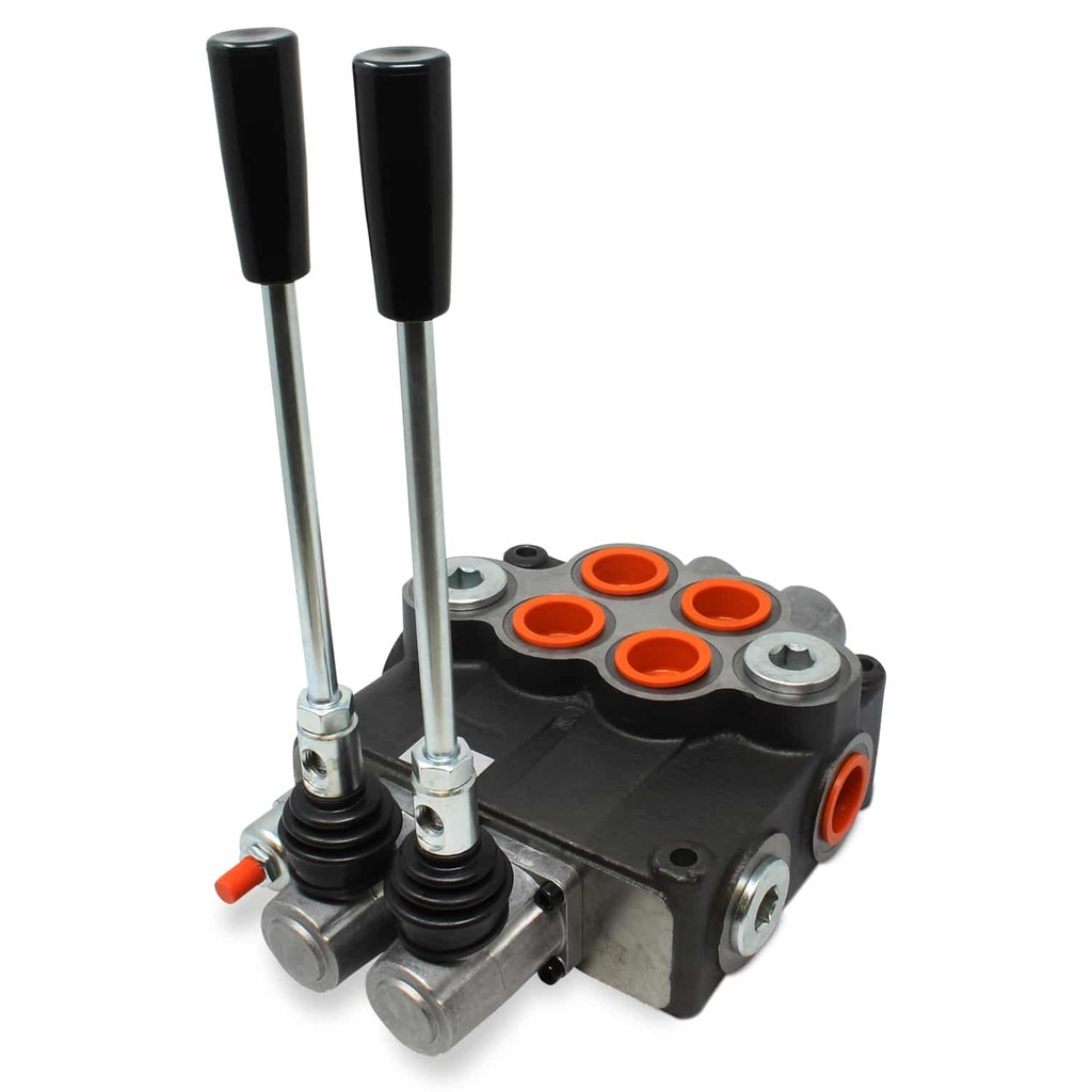 Monoblock Hydraulic Directional Control Valve,2 Spool,31 GPM