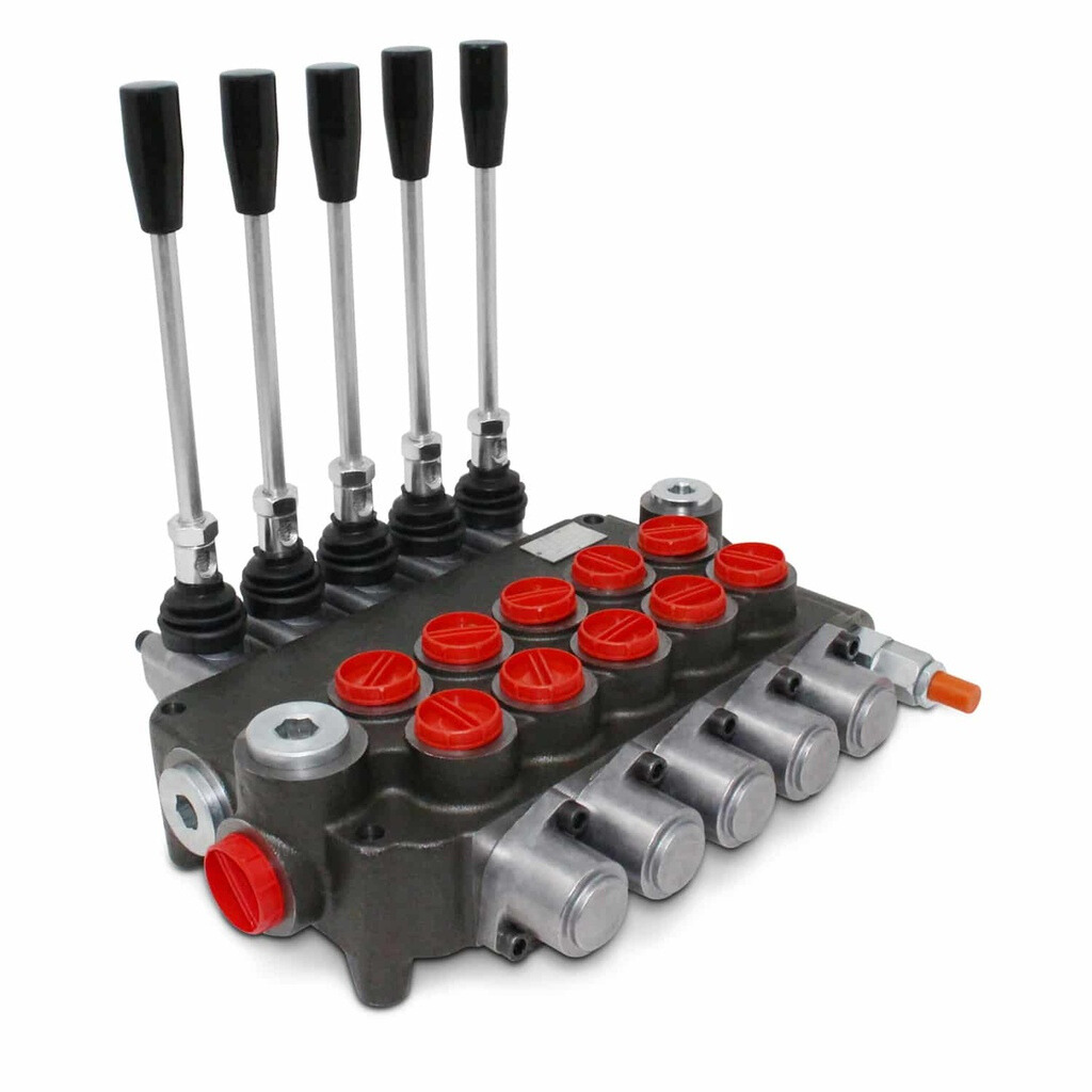 Monoblock Hydraulic Directional Control Valve,6 Spool,11 GPM