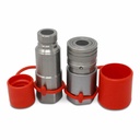 Flat Face Connect Under Pressure Hydraulic Quick Connect Coupler Set,1/2″ NPT Thread