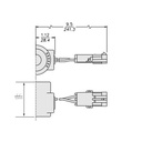 HydraForce 6359739 Solenoid Valve Coil, Weather pack Connector, 24v DC, Zener Diode