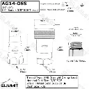 1/4” Ag Hydraulic Quick Connect Coupler Set,Poppet Valve,#6 SAE (9/16″-18 ORB) Thread