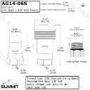 1/4” Ag Hydraulic Quick Connect Female Coupler,#6 SAE (9/16″-18 ORB) Thread